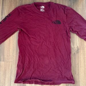 The North Face Men's Burgundy Long Sleeve Tee